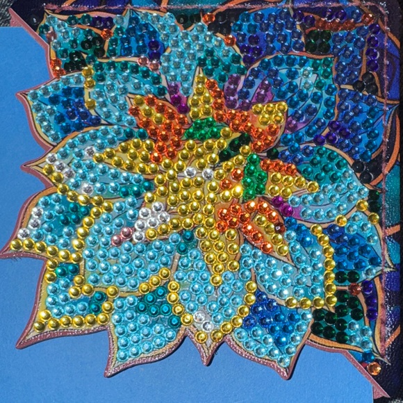 📖 Handcrafted Diamond Art Floral Corner Bookmarks - Set of 2 - Picture 6 of 7